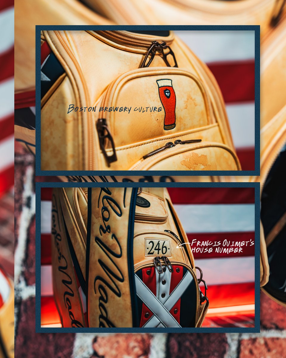 Shipping up to Boston. Our latest major bag and accessories kit pays homage to the birthplace of the American Revolution and the events that shaped a nation. 

Learn more about the inspiration behind the bag and headcovers here: tmgolf.co/TWUSOpenBag