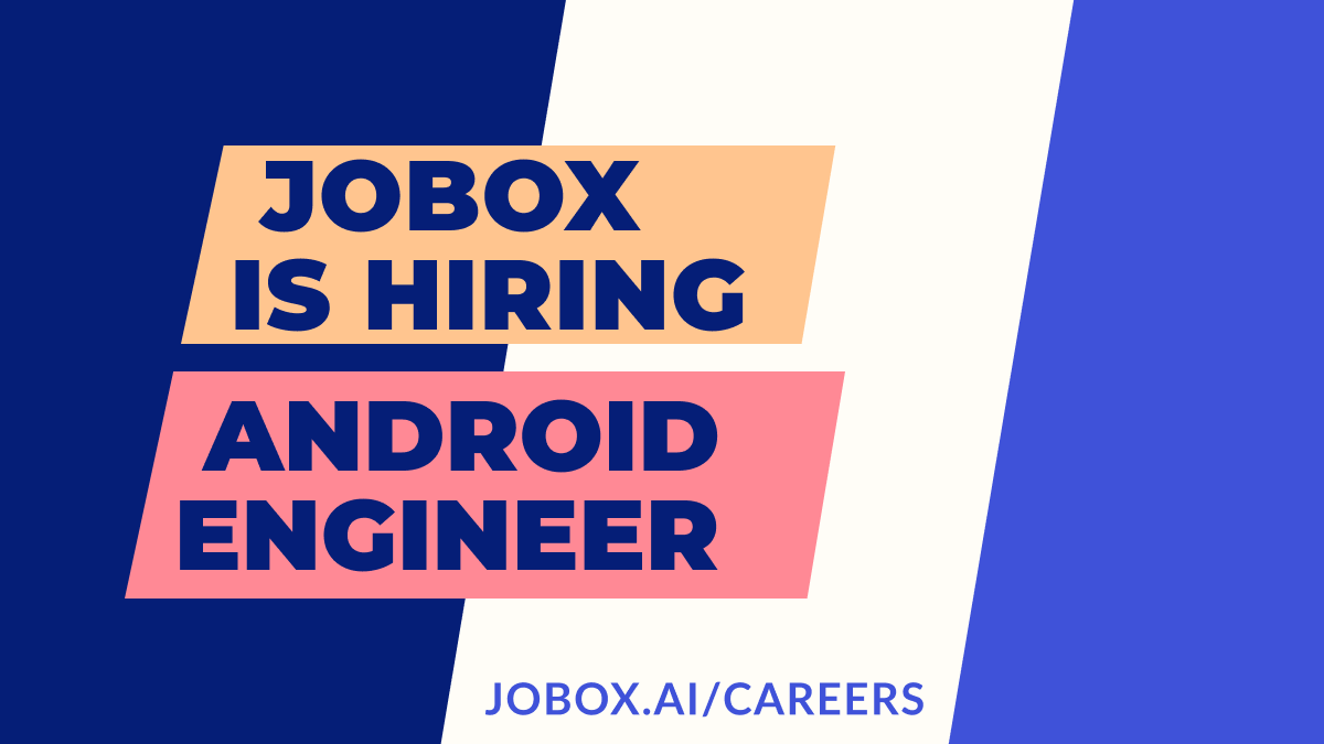 Jobox_ai's tweet photo. We are looking for a great Android Engineer to join our team! 🚀 Interested in joining a fun and ambitious team? Apply now at https://t.co/OdYzqUnTHa
#hiring #startup #marketplace #androidengineers #hiringeng #joinourteam https://t.co/O6tJvqWdx5