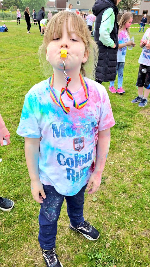 We had a fabulous time at our Moray #ColourRun this afternoon 😍🌈🏃‍♂️🏃‍♀️🏃🌈😍 <a href="/MorayP4S/">P5S Moray Primary</a>  #SoMuchFun #RaisingFunds