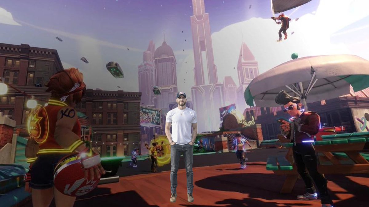 gamingwhiledad's tweet photo. Apparently @ChrisEvans appears photoshopped in a recent picture at @WaltDisneyWorld. I thought @knockoutcitywas more appropriate place for him. 

Come hang out tonight with me, Chris, and KOC! 9pm EST (Link in bio).
#newfavoritecharacter #chrisevans #kocpartner https://t.co/7LySUpNW4q