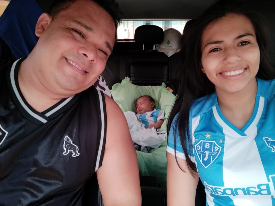 #GEPARÁ Felizes da vida aqui em Macapá, com a Liderança do Papão!!!! Luiz, Andria e o pequeno José de 2 meses