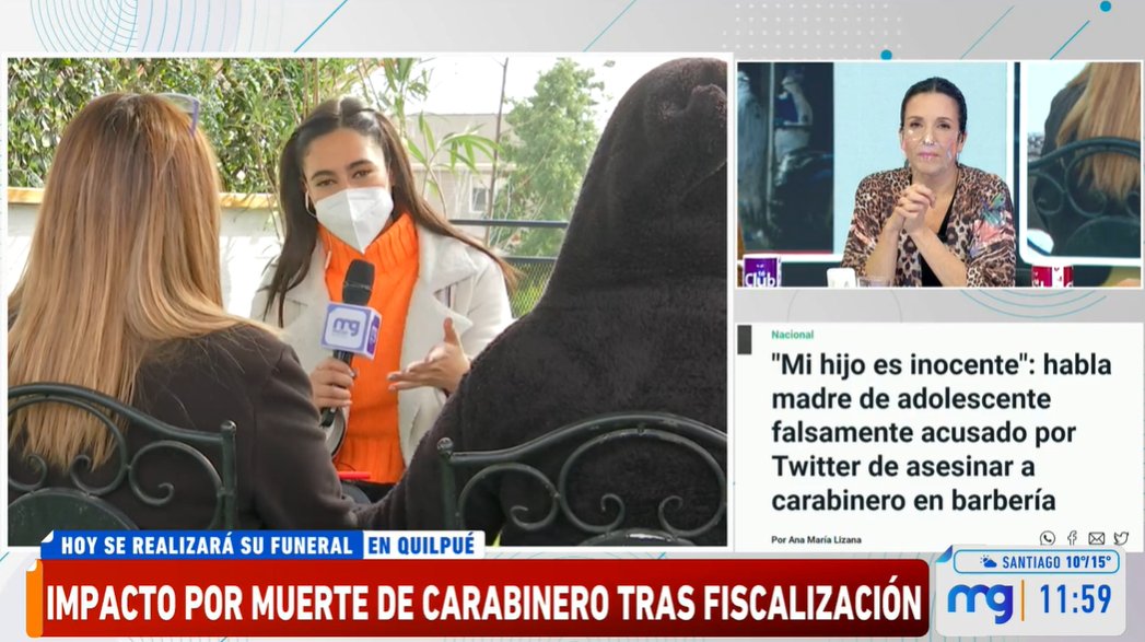 MuchoGustoMEGA's tweet photo. 🔴EXCLUSIVO #MuchoGustoMEGA 

Estamos con el adolescente que fue FALSAMENTE acusado en redes sociales como presunto asesino del carabinero que falleció en Pedro Aguirre Cerda.
@anto_kohler con los detalles.
📱https://t.co/qRid36mfEO https://t.co/FtRO2uEZBu