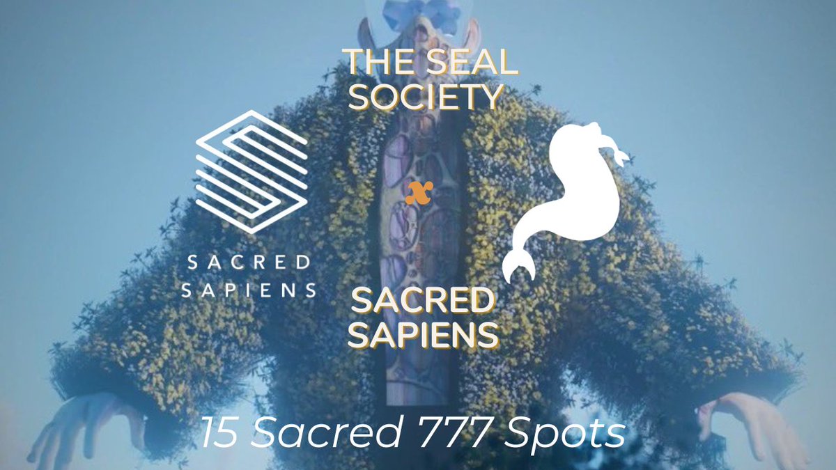 SealSocietyNft's tweet photo. We've collaborated with @SacredSapiens  to giveaway 15 Sacred Spots! one of the most awesome 3D pfp projects.

To enter:
- Like &amp; RT
- Follow @SacredSapiens  &amp; @SealSocietyNFT
- Tag 3 friends below

Winners announced in 20H!

#CNFTGiveaway #CNFT #NFT #CNFTProject https://t.co/5Rxv98GFVn