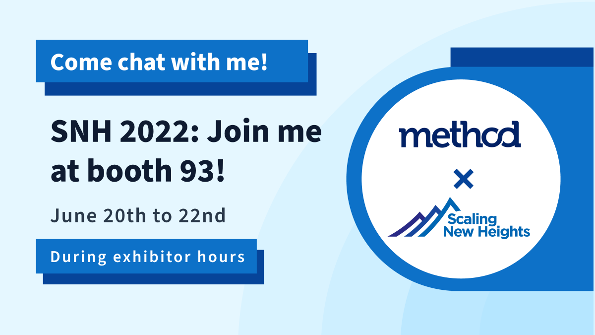 MethodCRM's tweet image. We are just one week away from #SNH22! Find us at booth 93 👈 and chat with our Method team! 

Start a 30-day free trial today and come ready to have your questions answered live! ow.ly/oI1I50Jw4Qi #ScalingNewHeights #accttech