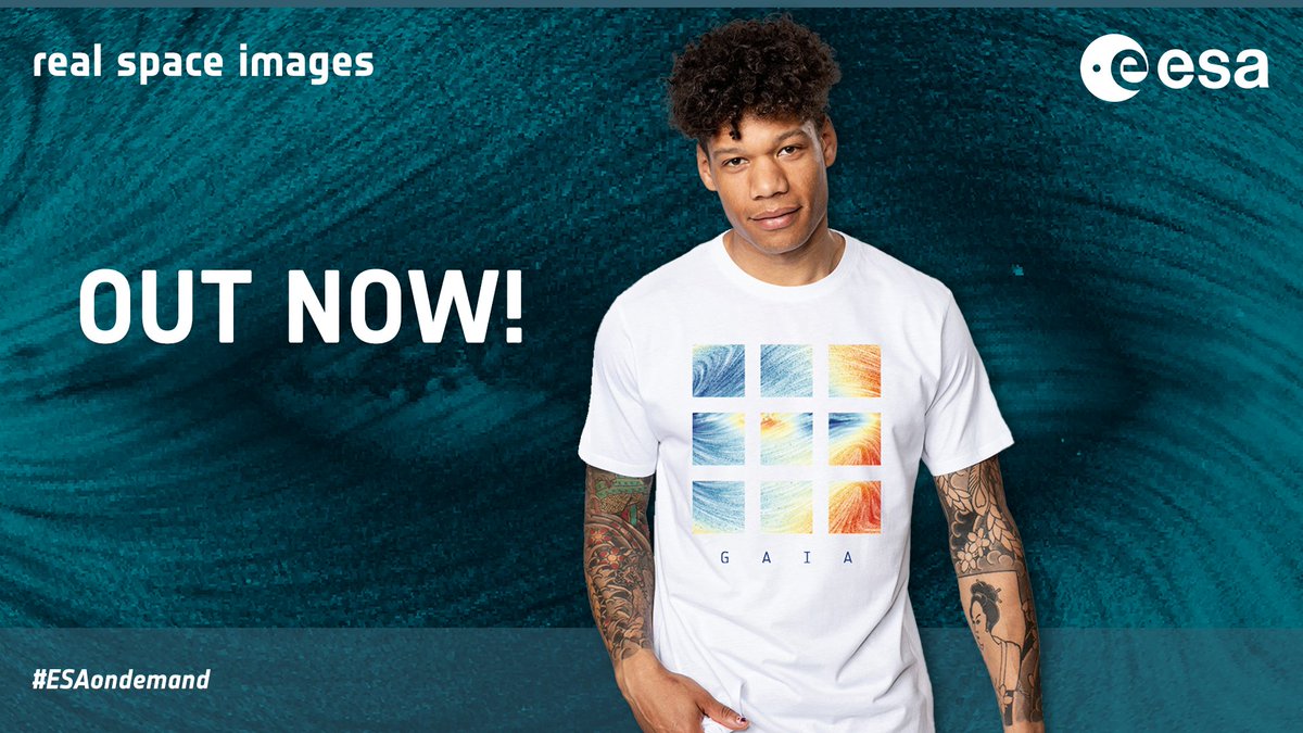 esa's tweet photo. Especially for today's @ESAGaia data release - a fresh selection of stellar t-shirt designs inspired by the brand new #GaiaDR3 data (as well as a 20% discount for those who wish to wear them 😉) #ESAondemand
🛍️ https://t.co/x1yghPOGfm https://t.co/t84QpBemsg