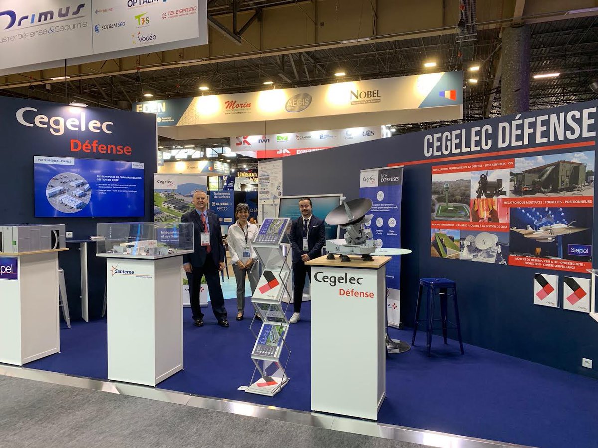 <a href="/PRIMUScluster/">PRIMUS Défense & Sécurité</a> à la rencontre de nos adhérents au salon <a href="/cogeseurosatory/">Eurosatory</a>, venez (re)découvrir les savoir-faire de la société <a href="/CegelecD/">CegelecDefense</a> sur le pavillon collectif PRIMUS au Hall 6 stand F 633 !
#Innovation #Resilience #Occitanie