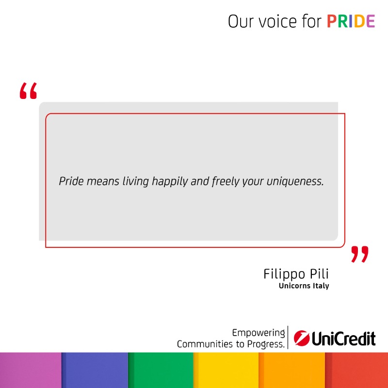 UniCreditEurope's tweet photo. #OurVoiceForPride is our way of sharing REAL voices of #OurPeople and reinforcing #OurCommitment to creating a positive work environment for all β a place where our people feel empowered to be themselves and celebrated for who they are every day.
β€π§‘ππππ #UniCreditUnlocked