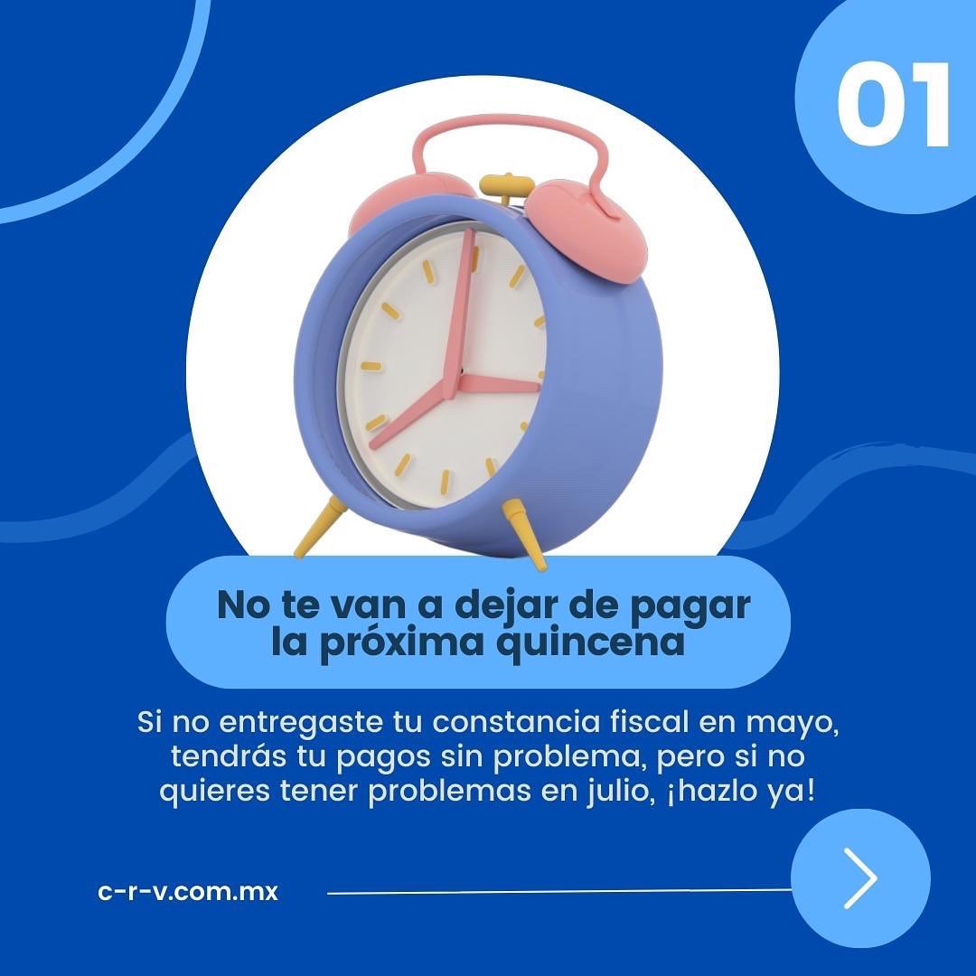 crv_lea's tweet photo. 👀 ¿Tu patrón te dijo que no te va a poder pagar si no entregaste tu constancia de situación fiscal en mayo? A continuación te contamos 3 verdades sobre la constancia fiscal para que en vez de preocuparte te pongas manos a la obra para cumplir con este requisito. https://t.co/o0NJq3RY8o