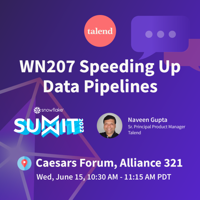Ann-Christel Graham (@ann_christel) on Twitter photo ๐จ #SnowflakeSummit Speaker Alert ๐จ We're thrilled to have <a href="/naveenkgupta/">Naveen Gupta</a>, Sr. Principal Product Manager at @Talend, live in #LasVegas. Add this session to your agenda in the official <a href="/SnowflakeDB/">SnowflakeDB</a> Summit app. bit.ly/3xNyE7e ๐จ #SnowflakeSummit Speaker Alert ๐จ We're thrilled to have <a href="/naveenkgupta/">Naveen Gupta</a>, Sr. Principal Product Manager at @Talend, live in #LasVegas. Add this session to your agenda in the official <a href="/SnowflakeDB/">SnowflakeDB</a> Summit app. bit.ly/3xNyE7e