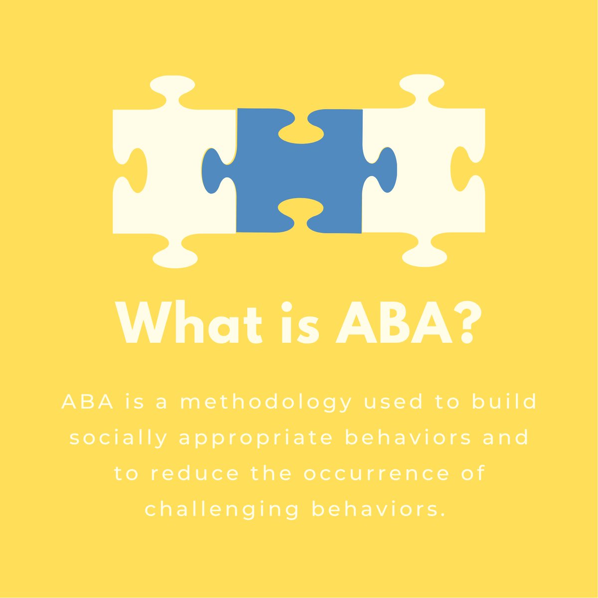 msbehaviorsvcs's tweet image. What is ABA? ABA is a methodology used to build socially appropriate behaviors and to reduce the occurrence of challenging behaviors. 

Learn more: msbehaviorsvcs.com/aba

#asd #makemeaningfulchanges #autismawarenes