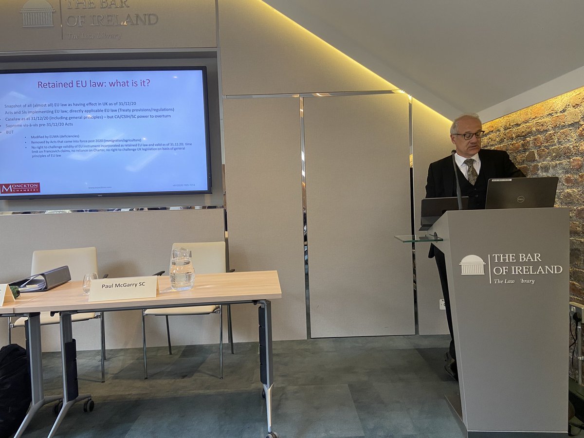 paulmcgarrysc's tweet photo. George Peretz QC on the proposal by the UK govt to flagrantly violate international law. #euba #didw https://t.co/0cEkIGyDh3