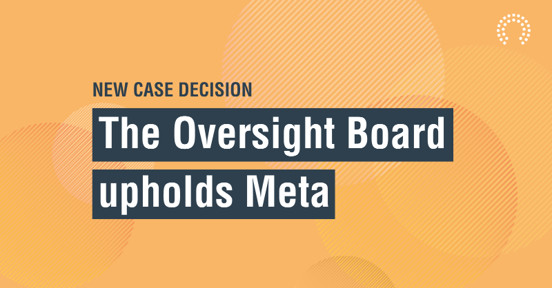 OversightBoard's tweet photo. Today the Board has also upheld Meta’s decision to restore a Facebook post depicting violence against a civilian in #Sudan

The content raised awareness of human rights abuses and had significant public interest value.

Below a 🧵with more details.