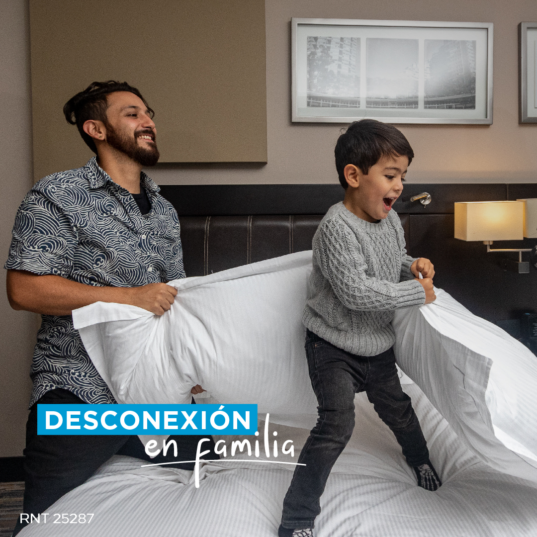 El plan especial de <a href="/HiltonBogota/">Hilton Bogota</a>, "Desconexión en Familia"👨‍👩‍👦‍👦, está especialmente diseñado para divertirse, descansar y fortalecer los vínculos familiares con tus hij@s. ¿Ya armaste plan familiar en estos días?🙌🏼

RESERVAS:+57 601 600 6100 o +57 601 482 4444

#HiltonBogota