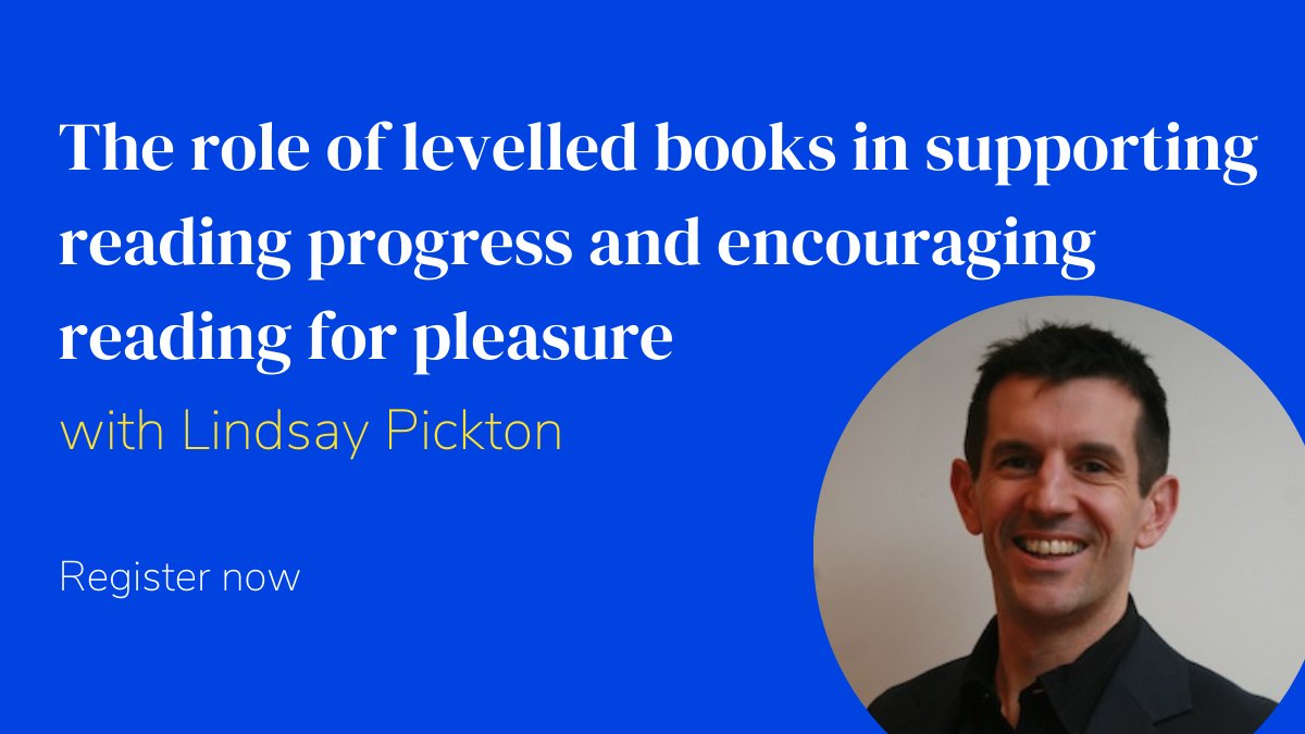 OUPPrimary's tweet photo. Over 250 teachers have registered for this free webinar with Lindsay Pickton @EnglishHubUK. Join us to learn more about the important role of high-quality levelled texts in the primary #reading diet and in encouraging #readingforpleasure
⏰ Wed 15 June 4pm
https://t.co/aUtfoTVTbd https://t.co/BWRdEUKoTB