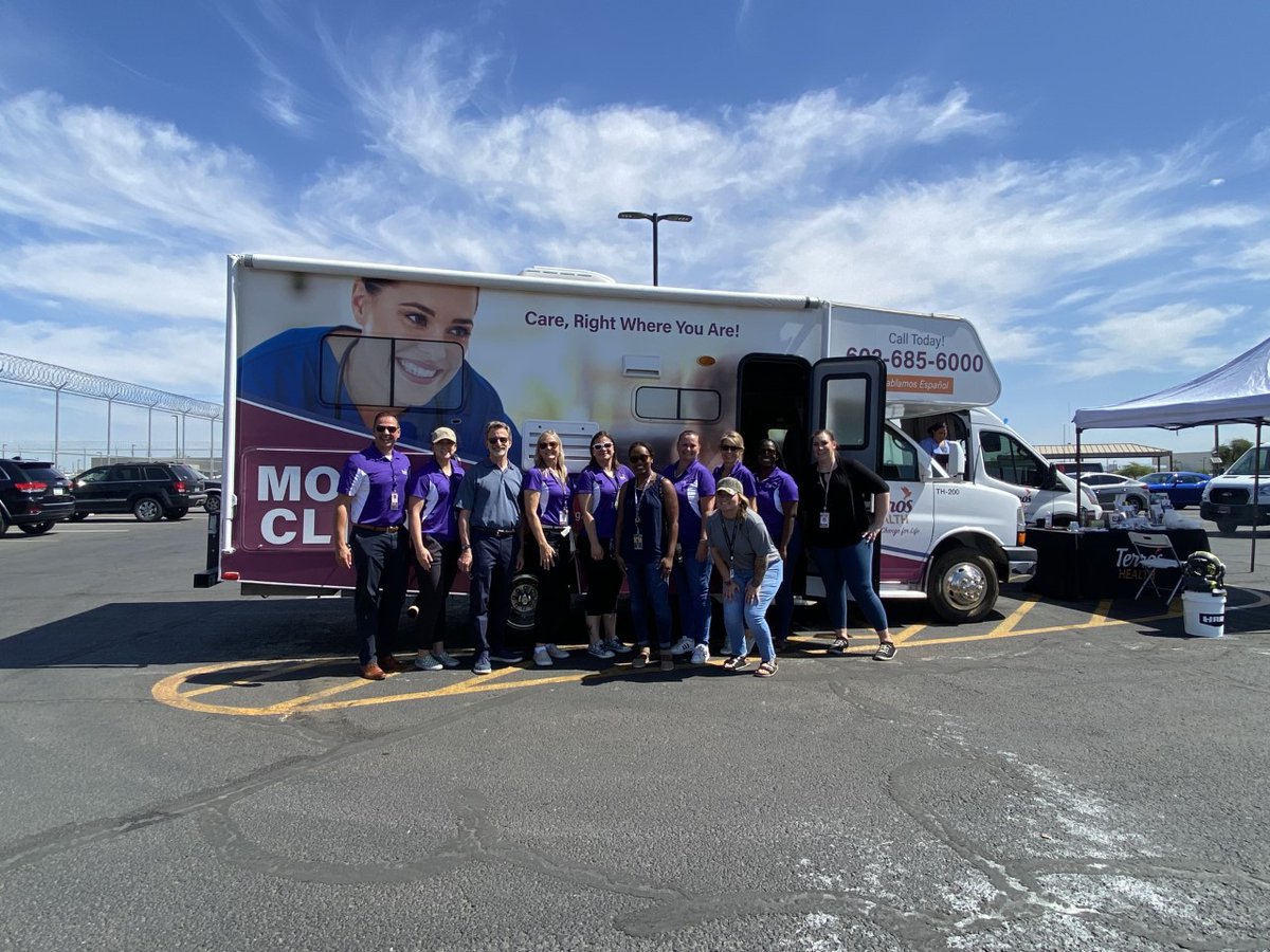 terroshealth's tweet photo. Our Mobile Health and Bridging the Gap (BTG) Reentry teams were out at the Watkins jail parking lot in #Phoenix last Friday helping the #reentry population with physical and behavioral health needs. #FullyIntegratedCare #InspiringChangeForLife https://t.co/KTVDmtWJ3x