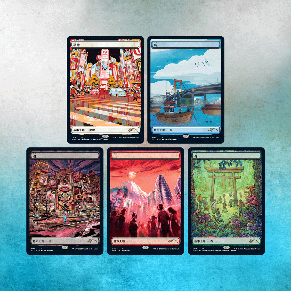 Mtg 東京土地カードのアートワークが美しい