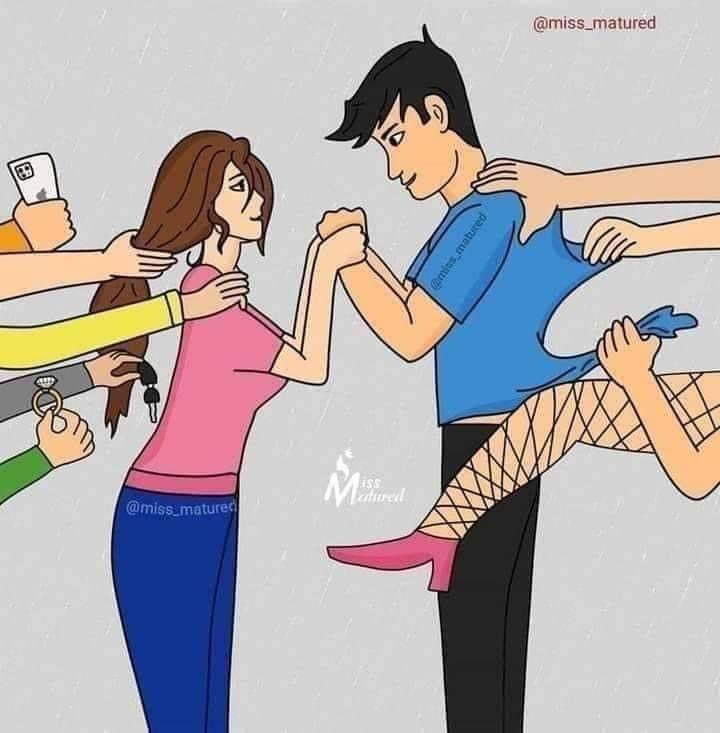 لا تغريك الحياة ، كن وفيا لمن  تحب 💞👌