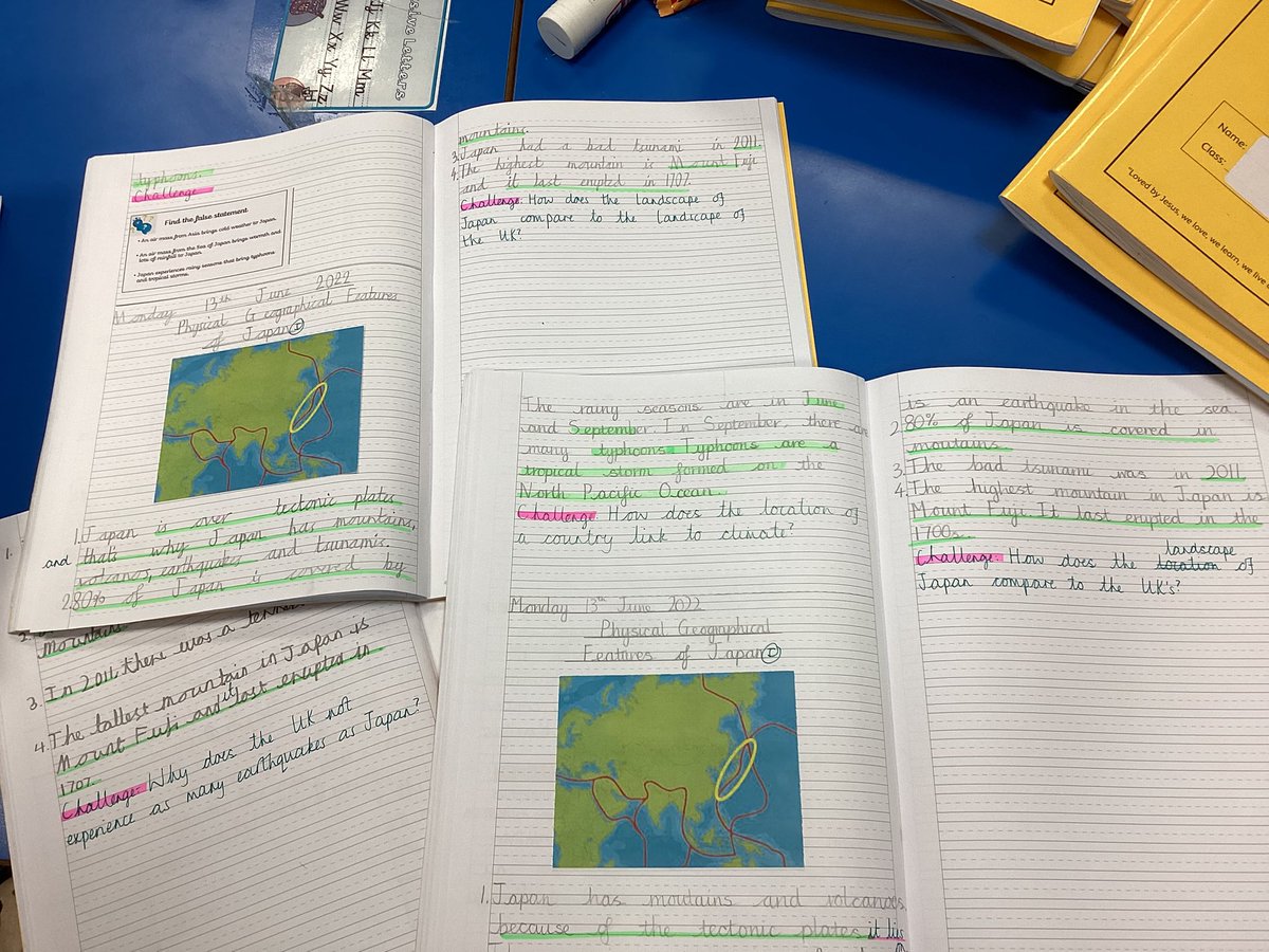 MrsWhileYear4's tweet image. Year 4 are always so engaged with our  geography lessons #StPetersGeography