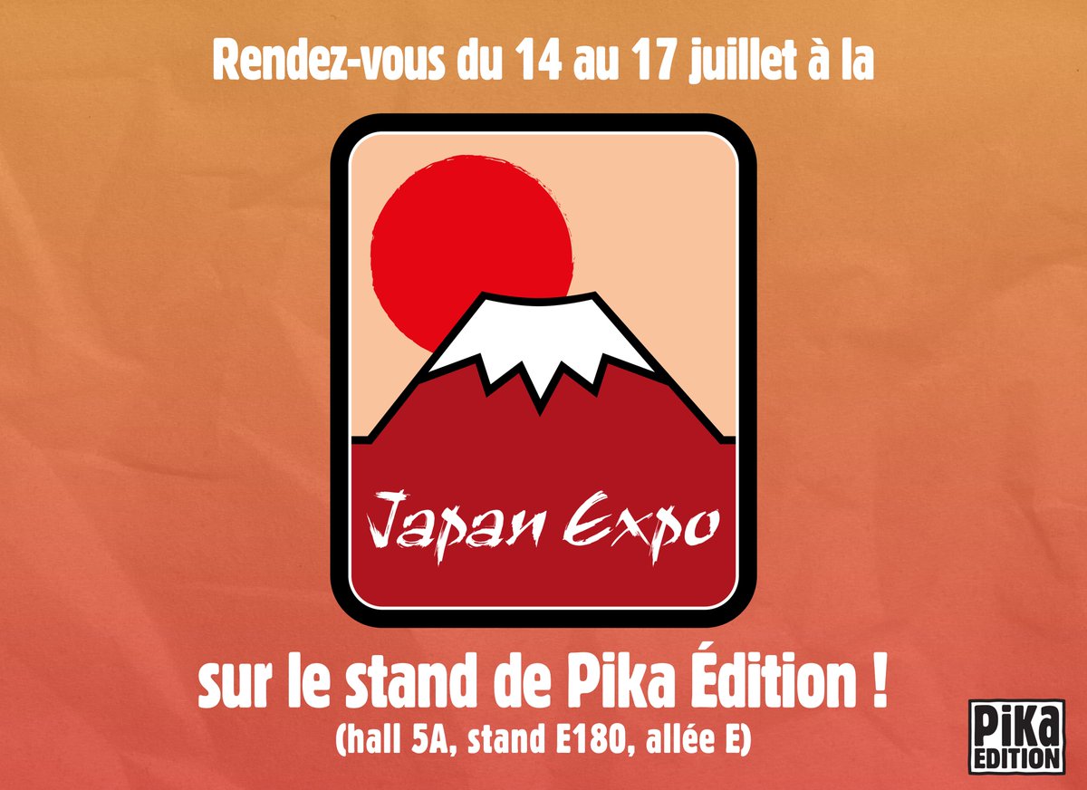 pikaedition's tweet photo. Pika Édition aura le plaisir de prendre part à @japanexpo, du 14 au 17 juillet !

En plus de la partie librairie où vous pourrez retrouver les nouveautés et une sélection de titres de Pika, @nobi__nobi et @EditionsH2T  une animation aux couleurs de Blue Lock sera proposée ! ⚽️ https://t.co/5ol45XIk78