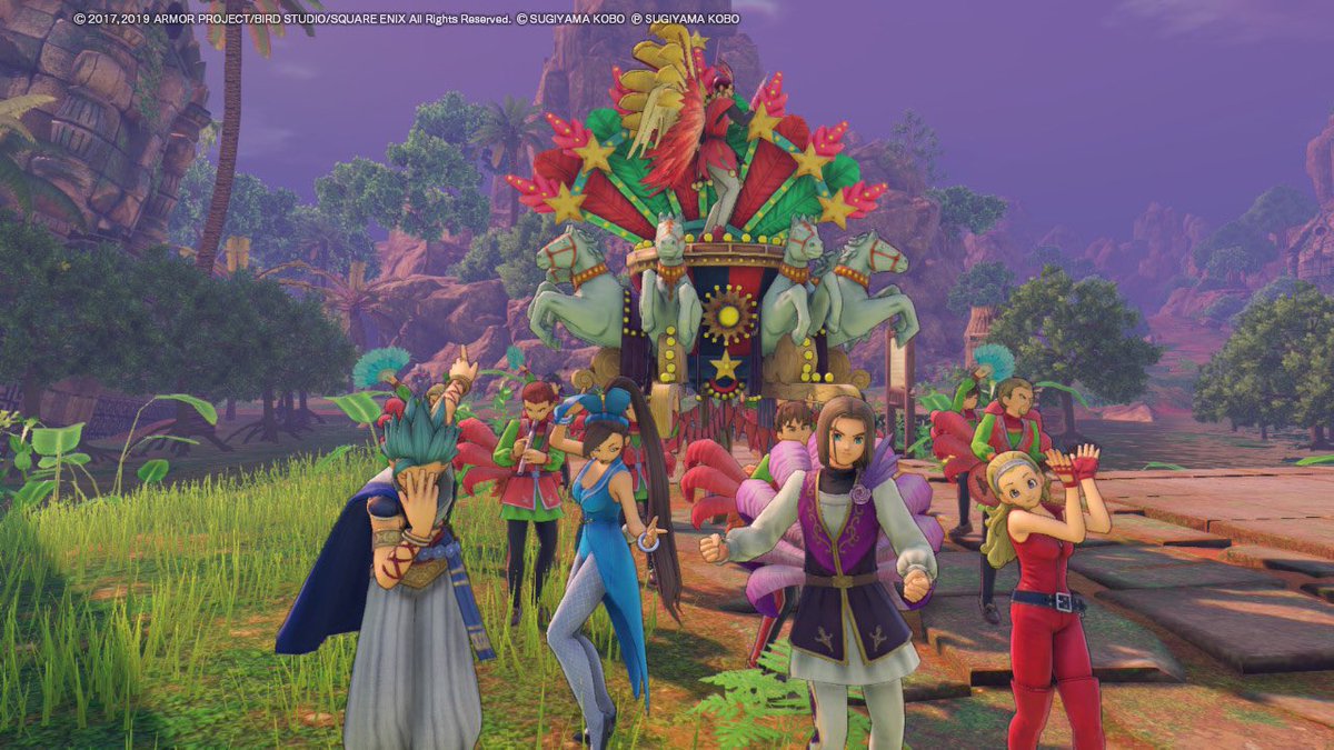 PSA: If you're unable to attend a #Pride event this month, always remember that you can hold your very own Pride Parade in Dragon Quest XI from <a href="/SquareEnix/">Square Enix</a> 🌈