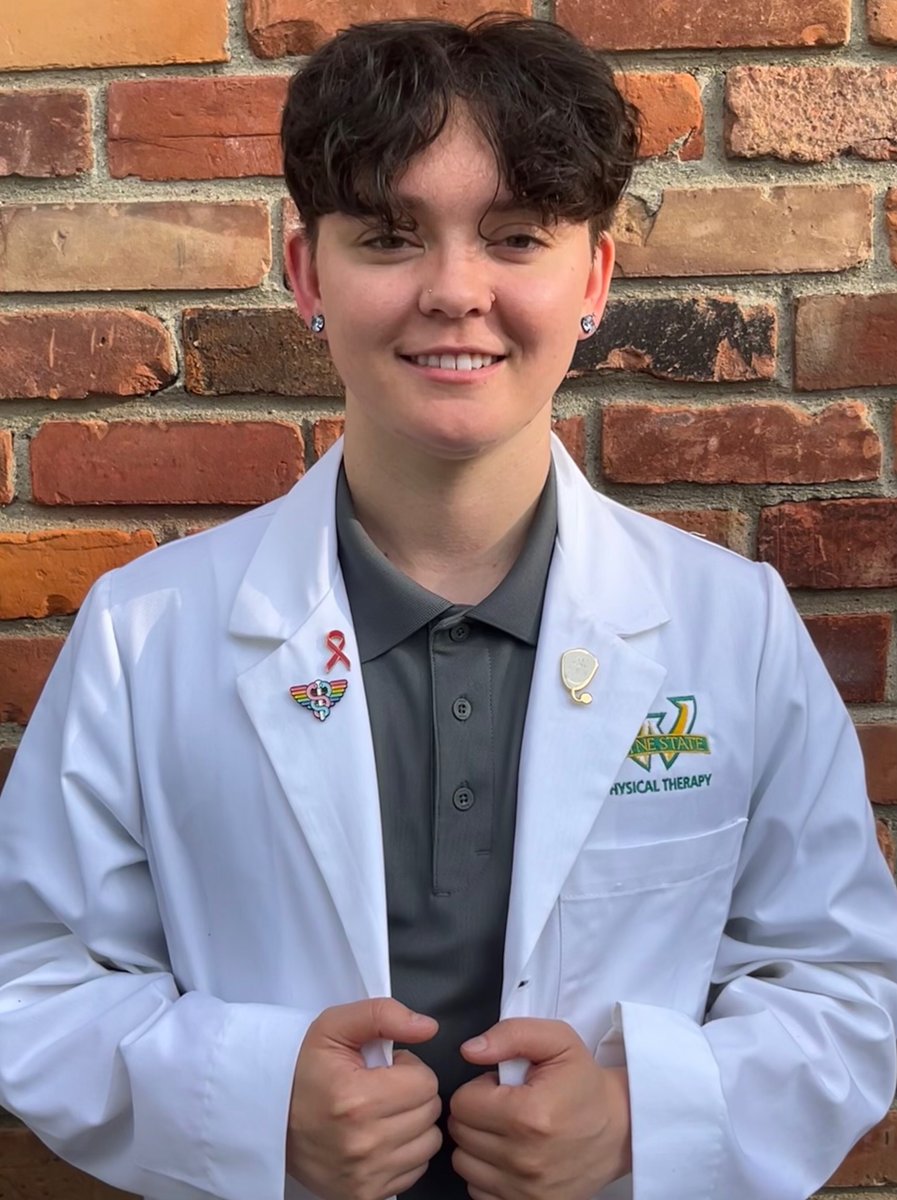 wsuapplebaum's tweet image. As the first transgender queer @WSUDPT student, Haley Boccomino initially felt out of place. Then they took action. Read Haley&apos;s first-person essay: bit.ly/3NMu8eX #Pride2022 #waynestate #wsuapplebaum #DPT #PT #Pride
