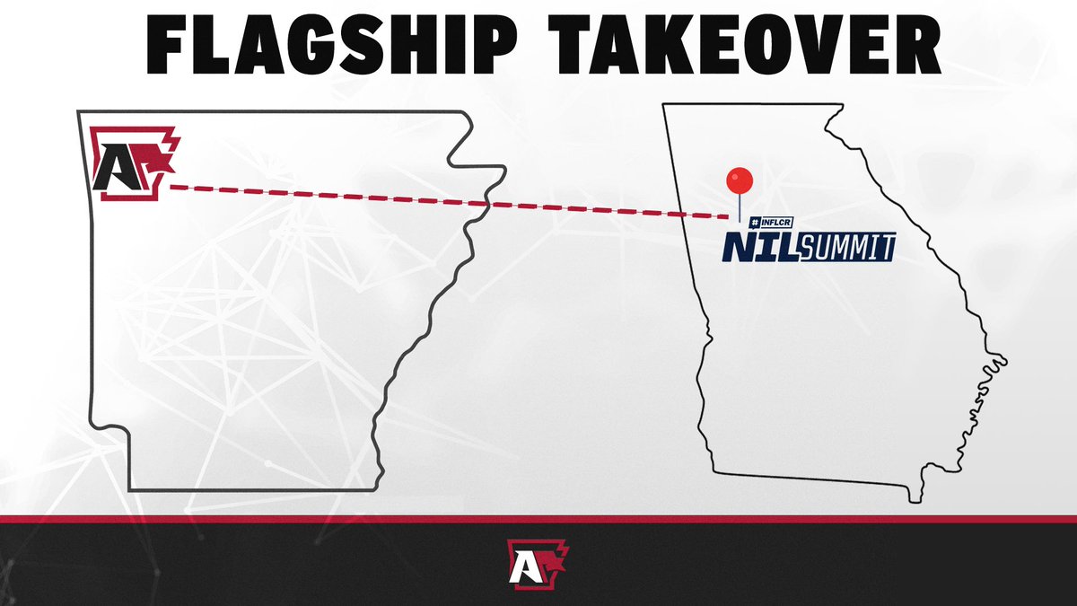 TheFlagshipAR's tweet photo. 📍Atlanta, Georgia
Stay tuned for updates from @ArkRazorbacks’ Flagship crew at the inaugural @NILSummit. #BrandAsOne https://t.co/0MSxJBwF0k