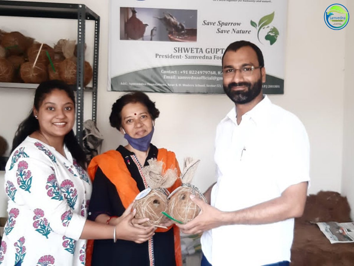 Our everyday efforts for providing shelter to sparrows.  We would like to thanks Mr.  Kapil Sharma (Advocate) to motivate and support our campaign 'Save Sparrow Save Nature'. 

#savesparrowsavenature #Ashiyana  #samvednafoundations #greenearth #helpinghands   #noidaauthority