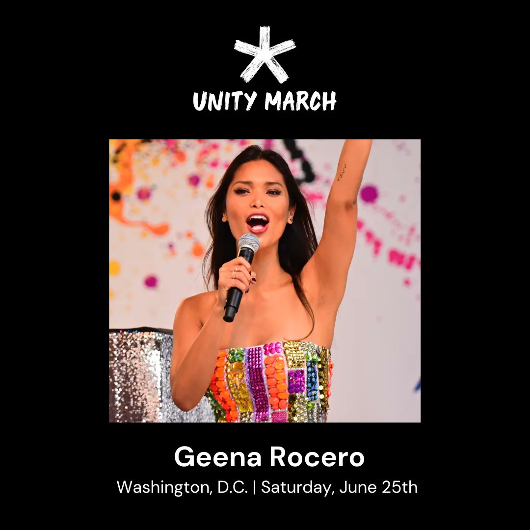 unity_march's tweet photo. We're excited to announce @GeenaRocero as one of our #UnityMarch2022 speakers! Join Geena, and soooo many more at the first-ever Asian-American-led march at the National Mall on June 25th.
See you there! @nationalunitymarch @apiavote @goldhouseco https://t.co/CmLOIqepN8