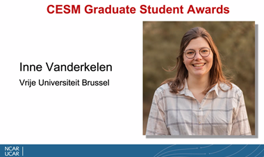 Wim Thiery (@wimthiery) on Twitter photo Many congratulation to <a href="/ivanderkelen/">Inne Vanderkelen</a> for receiving the CESM graduate student award! Inne receives this prestigious award for her key contributions to the implementation of reservoirs and their management in the global climate model #CESM 🌍🌏🌎. 1/3 Many congratulation to <a href="/ivanderkelen/">Inne Vanderkelen</a> for receiving the CESM graduate student award! Inne receives this prestigious award for her key contributions to the implementation of reservoirs and their management in the global climate model #CESM 🌍🌏🌎. 1/3