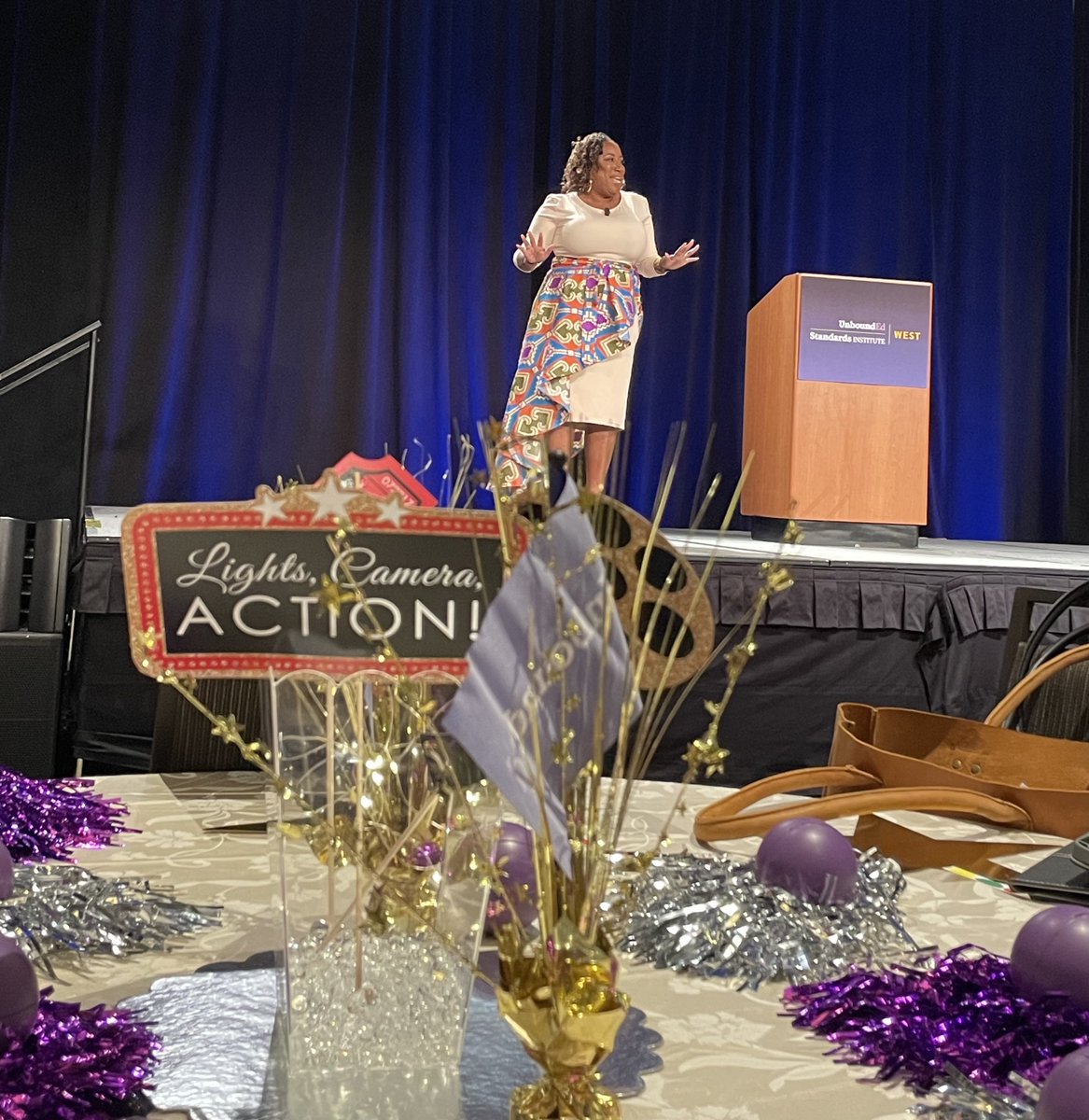 Lights! Camera! #GLEAMtm!!! The UnboundEd Summer | West Standards Institute has officially begun! Our first keynote speaker is our very own president &amp; CEO Lacey Robinson (@LacRob). Are you here with us in LA? Share your pics, vids, and thoughts via #StandardsInstitute!