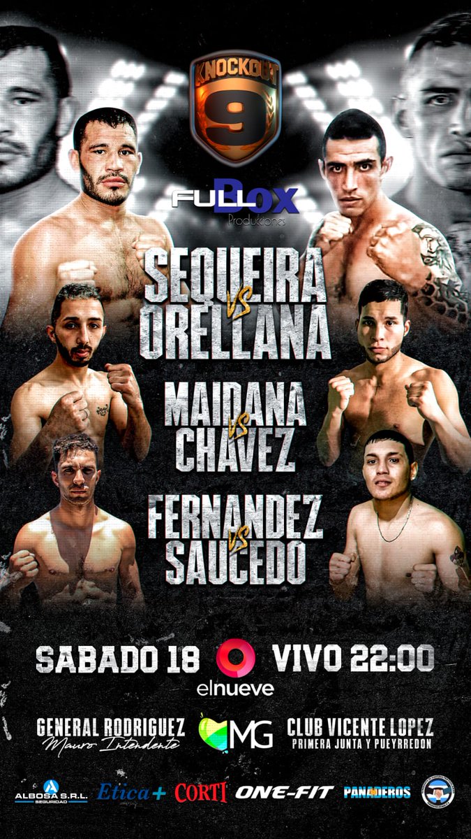 FullBox_Produc's tweet image. Este SÁBADO 18
Te esperamos en Gral Rodriguez  con el Mejor Boxeo Argentino  🥊 🇦🇷 

#boxing #boxeo #argentino
