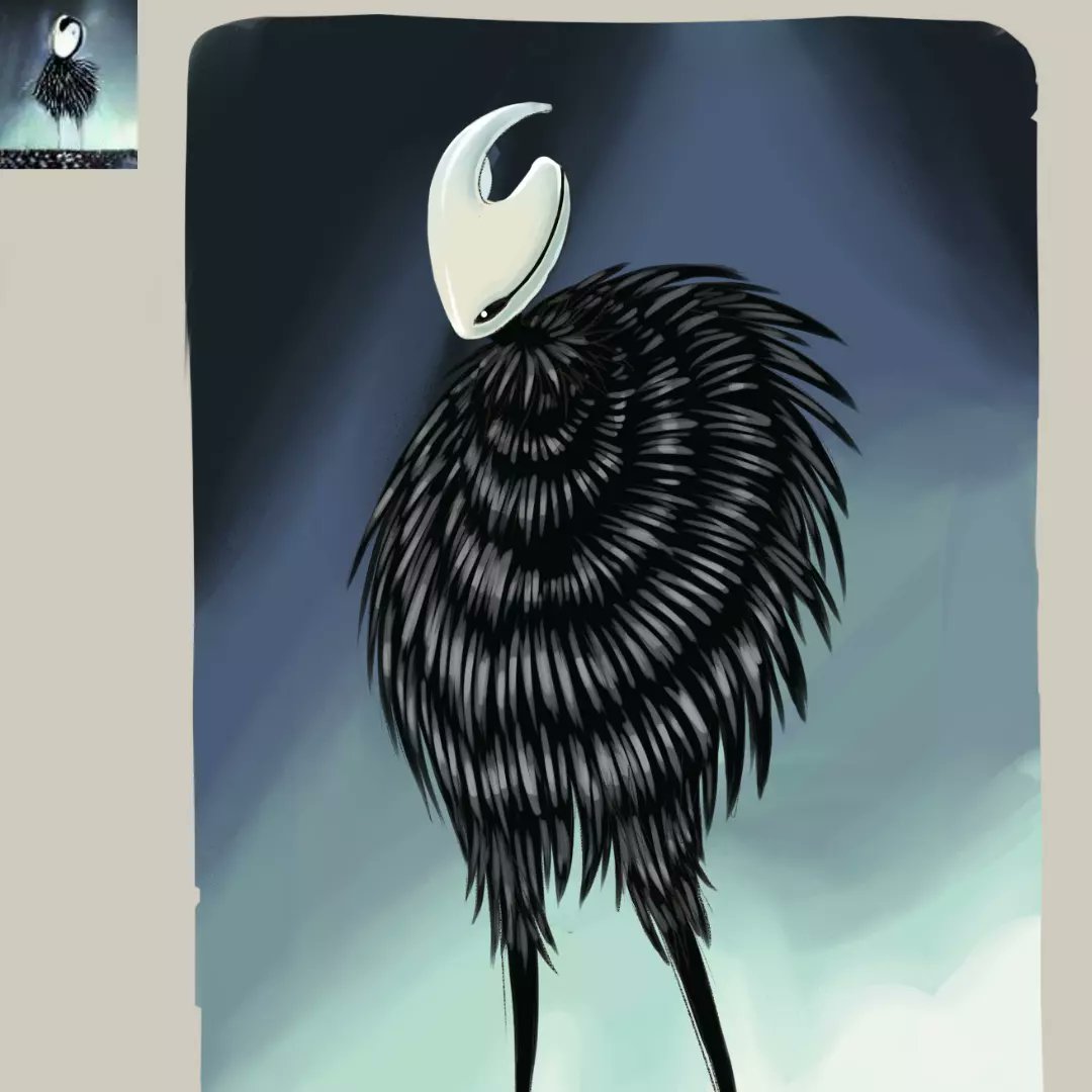 pippatis's tweet photo. Been playing with dall-e mini, same as everyone else lol
#hollowknight #dallemini #dalle #fanart #hollowknightart #art #drawing #digitalart https://t.co/5TBMGCQejh