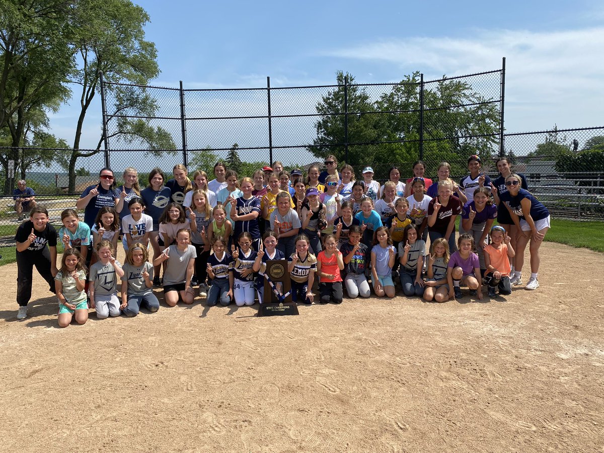 Great first day of kids camp! So awesome to see all these future all stars and their love for softball! #WeAreLemont