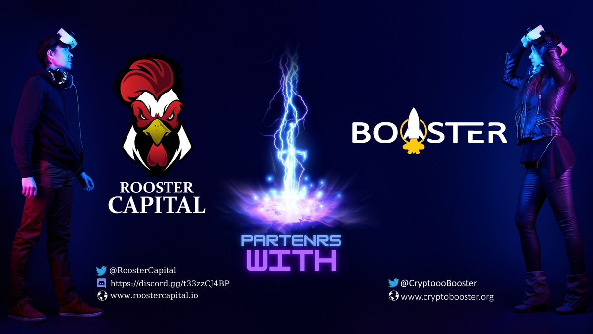 RoostersCapital's tweet photo. We are thrilled to announce our partnership with @CryptoooBooster !🚀

Let’s give them a warm welcome, Roosters🔥💫 https://t.co/QJ2w8blgHr