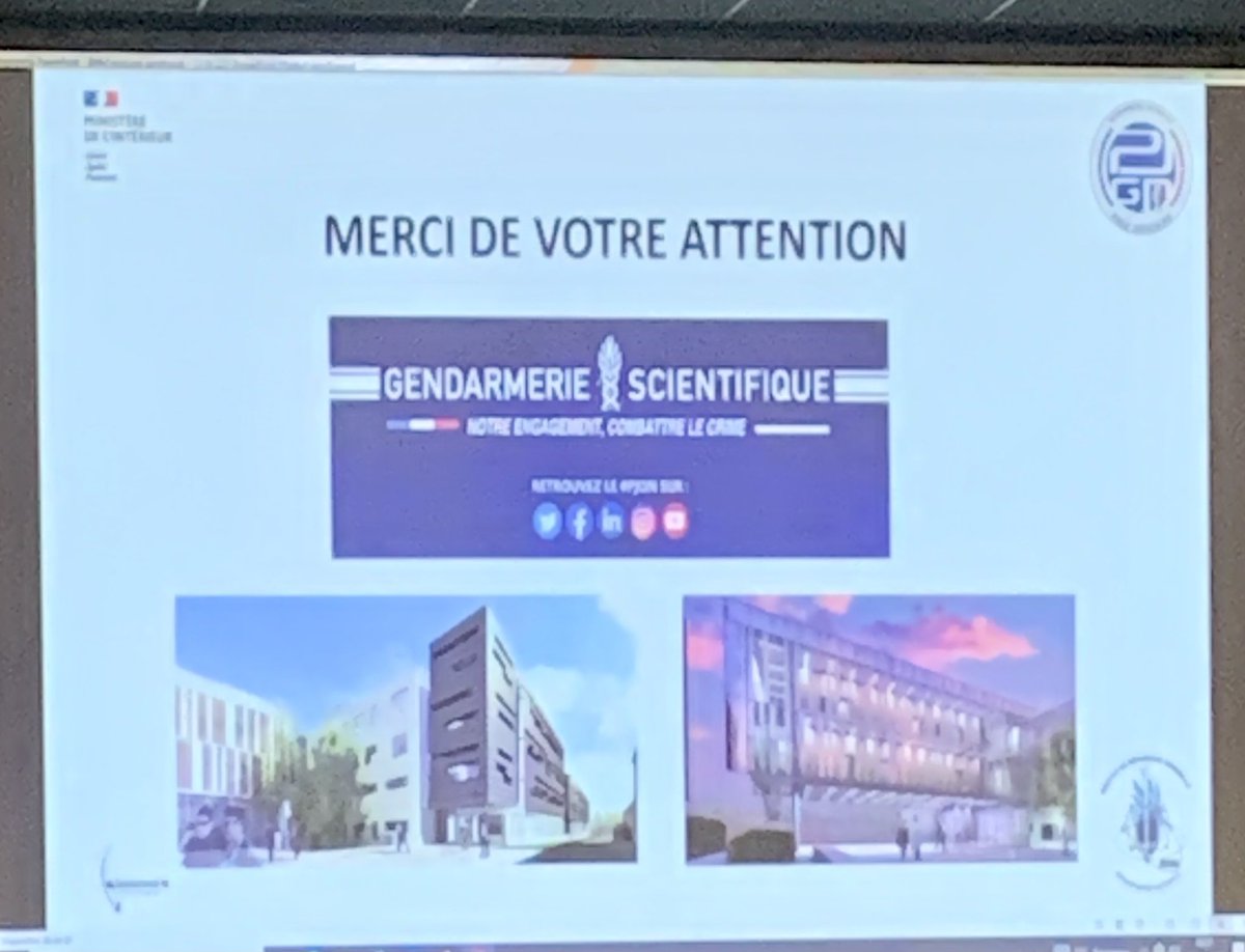 proc_procureur's tweet photo. Très honorée de participer à nouveau à la direction de la session de formation sur la preuve pénale @ENM_France @GendarmeriePjgn 
✅Magistrats et enquêteurs 
✅Les progrès scientifiques, les perspectives d’évolution, la recherche 
✅Les conséquences sur les politiques pénales https://t.co/uwsxZCBFSW
