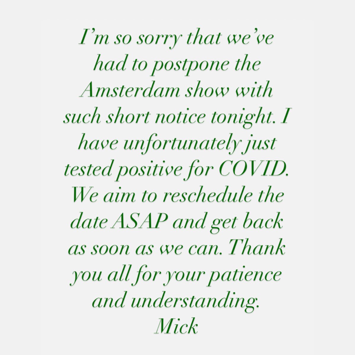 Mick Jagger (@mickjagger) on Twitter photo 