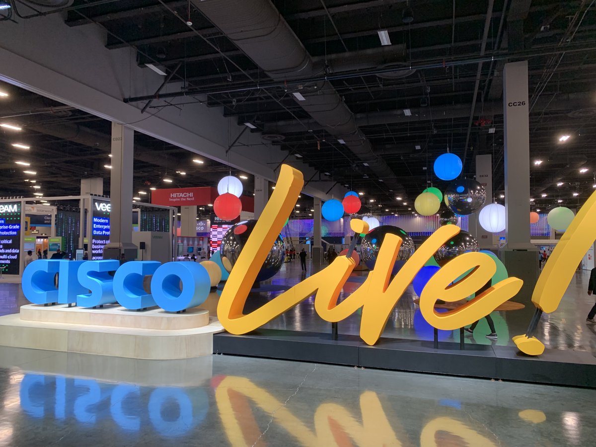 WomenOfCisco's tweet photo. Day 1 of #CiscoLive is just getting underway!! 🎉🤟❤️🧡💛💚💙💜 Welcome #womenofcisco, welcome first-timers, welcome #NetVets, welcome #CiscoChampions, welcome @CiscoPartners, welcome to ALL! We're #ALLIN #wearecisco https://t.co/tCxNqiDPSj