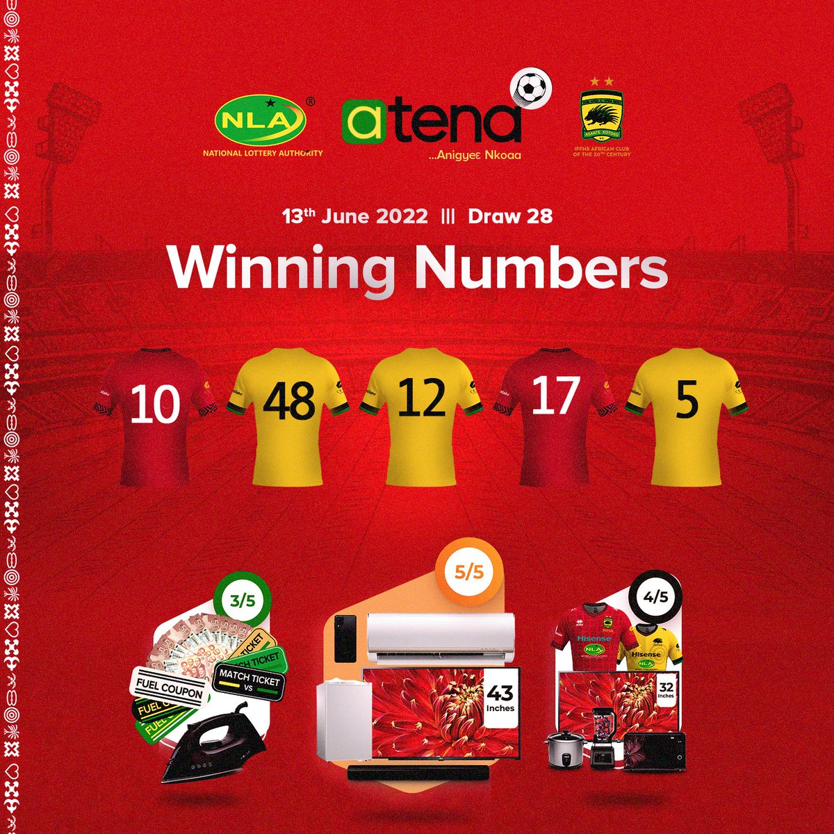 #AllowCashOut 
Even though the football season is over but, the <a href="/NlaAtena/">NLA atena Game</a> game still continues. 

Congratulations to the fans of the Champions <a href="/AsanteKotoko_SC/">Asante Kotoko SC - 2X CAF CL Winners🥇</a> 

Continue to play the @nla_atena game.
<a href="/AtuTertiary/">Porcupine Tertiary_ATU</a>
<a href="/KnustBranch/">Porcupine Tertiary Knust Branch</a> <a href="/porcupineTer_Ac/">PORCUPINE TERTIARY ACCRA</a>
<a href="/LotteryGhana/">NLA</a>

#atena...*780#