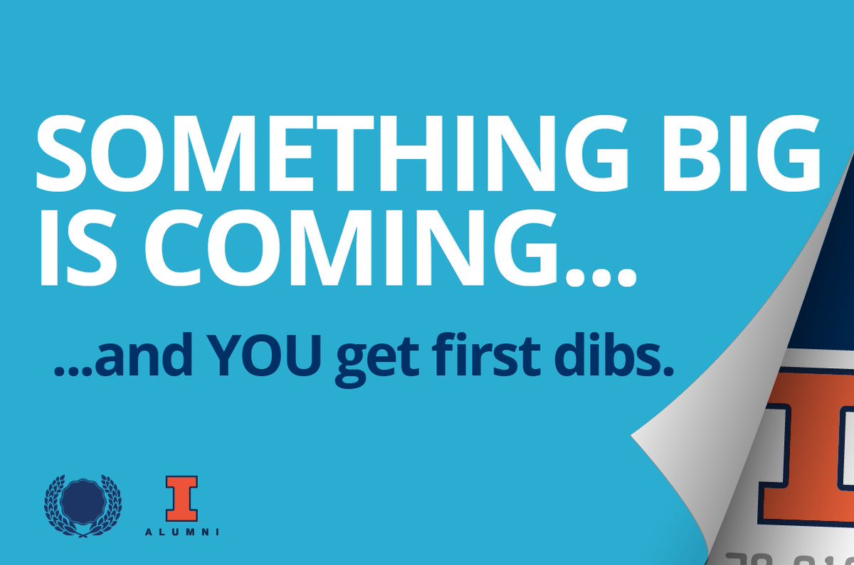 Illinois Alumni (@illinois_alumni) on Twitter photo Yep. We've been working with the <a href="/UofICreditUnion/">U of I Community Credit Union</a> on something big for you ๐ And we can't wait to show you! ๐ Yep. We've been working with the <a href="/UofICreditUnion/">U of I Community Credit Union</a> on something big for you ๐ And we can't wait to show you! ๐