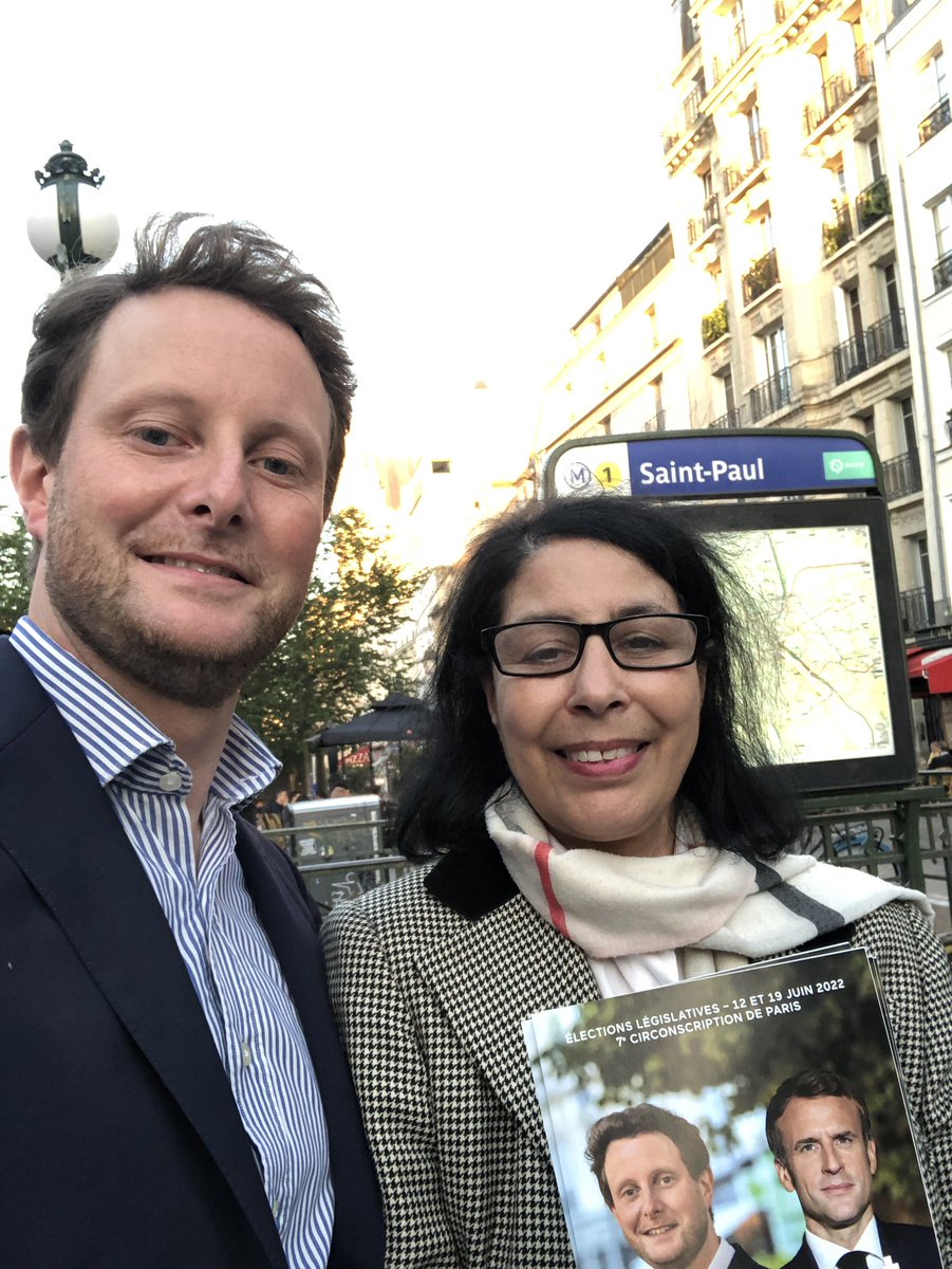 Merci chère Naïma Moghir pour ton soutien en vue d’un second tour décisif, autour de nos valeurs républicaines et européennes, contre le danger extrémiste 🗳🇫🇷