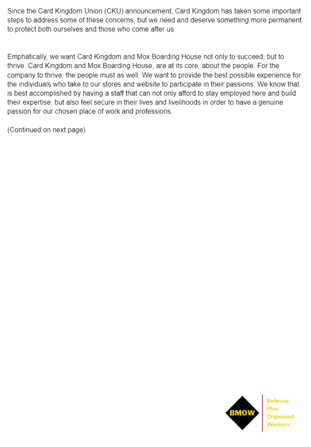 BellevueMOW's tweet photo. We, the workers of Mox Boarding House Bellevue, are announcing our unionization with the Communication Workers of America (CWA). We request voluntary recognition of our union by close of business on June 24, 2022.

Bellow is our letter on intent describing our needs and reasoning https://t.co/iyEg5x6pOg