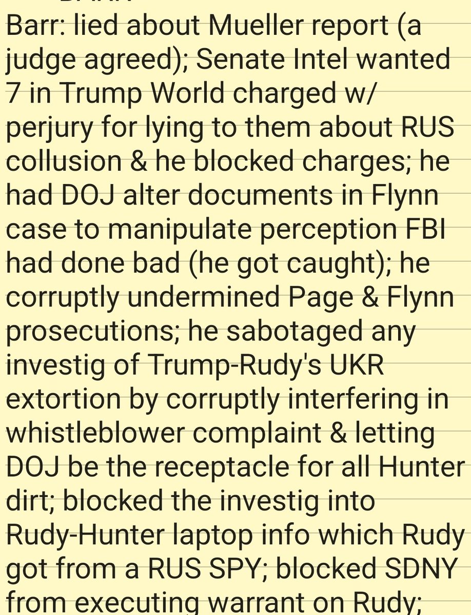 GuruLaker's tweet photo. @RichLowry Barr is an extremist, so partisan he cldn't see straight, twisted the law for politics. He finally had his limit w/ election fraud lies. He recendly admitted Durham was just to push his political agenda, corrupt use of power.Horowitz &amp; logic validated a needed investig. Hate him https://t.co/ueP5QIPEP8