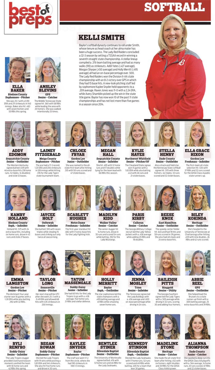 🎉 CONGRATULATIONS 🎉 to Class of 2022 Feisty Filly, Madilyn Kidd, on your Chattanooga Times Free Press Best of Preps and Tennessee Softball Coaches Association All-State Awards! 🔥

We are so proud of you and the hard work you have put in to make your dreams come true!  💙💛🐴