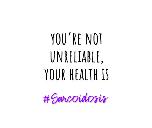 sarcoidfilm's tweet photo. Never feel guilty for having to say no to a commitment.
💜JOIN OUR GROUP!!!
https://t.co/Il2tFFTCNk

#chronicillness #chronicpain #sarcoidosis #invisibleillness #SickNotWeak #rarediseases #Awareness #advocacy https://t.co/OsF6YGfNCW