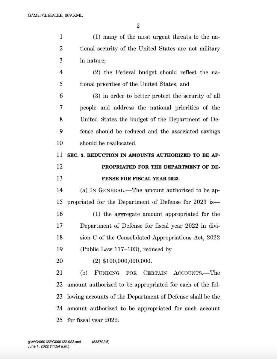 RepBarbaraLee's tweet photo. Today, @repmarkpocan and I are introducing a bill to cut $100 billion from our grossly inflated defense budget & reallocate that money to address the urgent needs of communities across America.
More tanks & weapons are of no use to those without housing, food, or health care. https://t.co/lPD6z4GykR