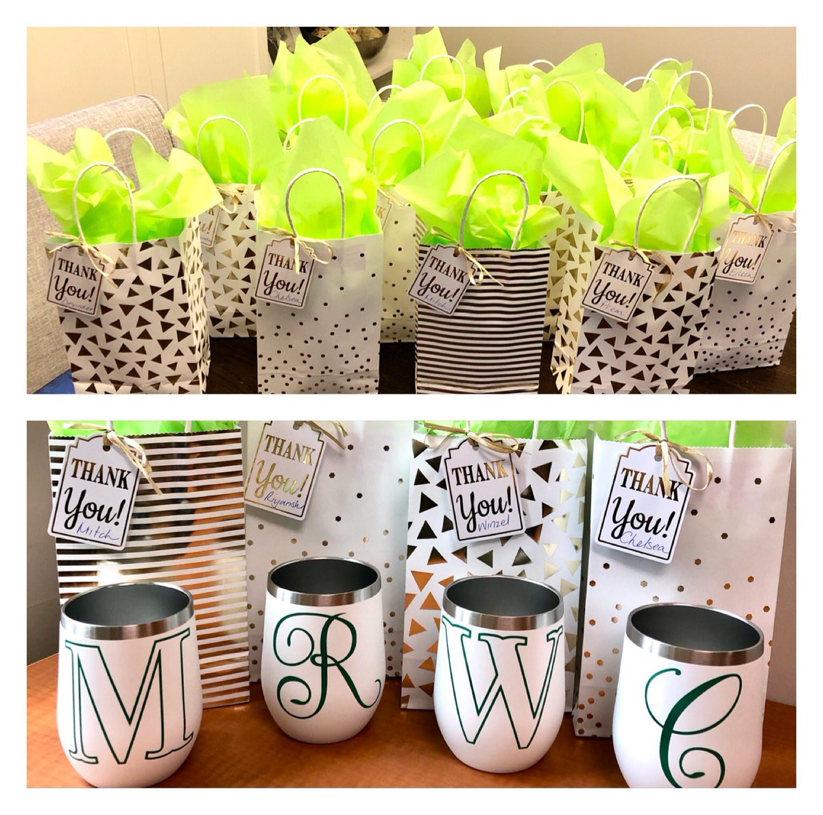 Day 1 of Employee Appreciation Week!  Personalized tumblers for everyone!  More surprises to come! #TDReunited #ProudtobeTD @VizarroAlex <a href="/trentawagner/">Trent Wagner</a>