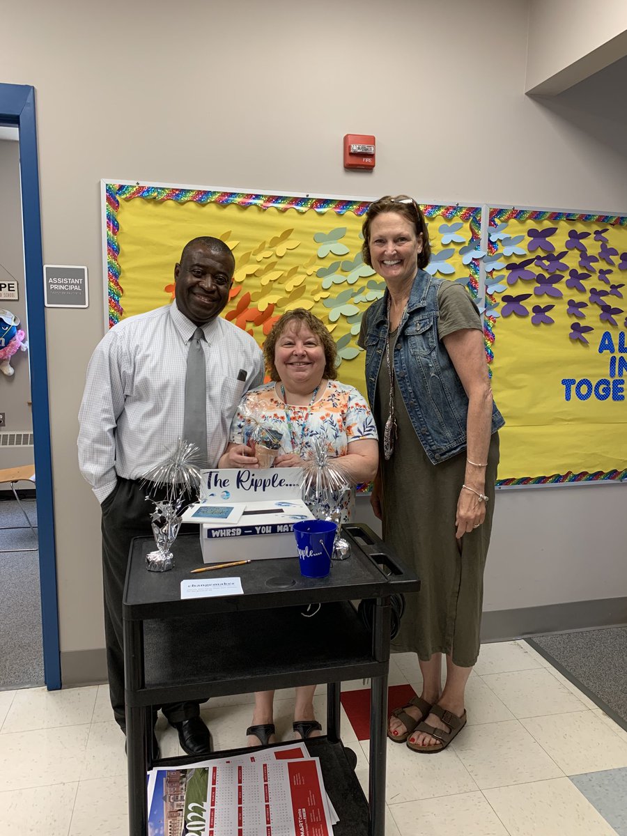Congratulations to Patti deProsse! She was chosen as the winner for our district SEL program,The Ripple Effect. Thank you for making a difference turning your ideas into actions. ⁦<a href="/WH_Super/">Jeff Szymaniak</a>⁩ ⁦@gmferrojr⁩ ⁦<a href="/mrsdepihs/">Patricia Deprosse</a>⁩