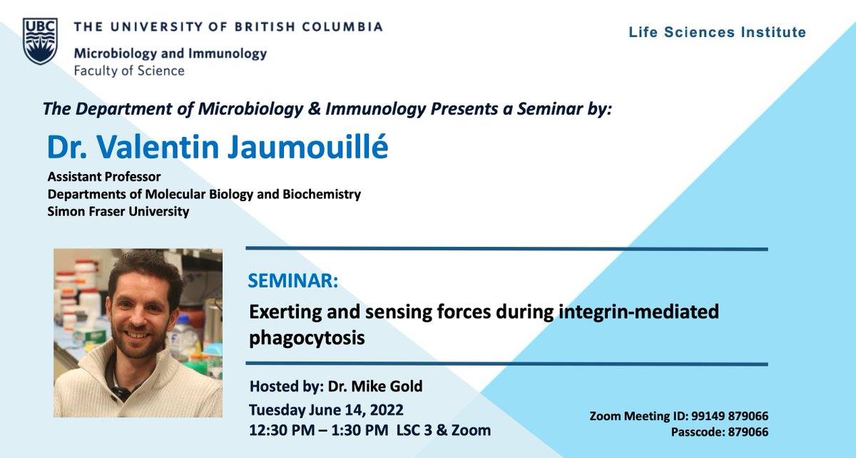 UBC Dept of Microbiology and Immunology tweet media
