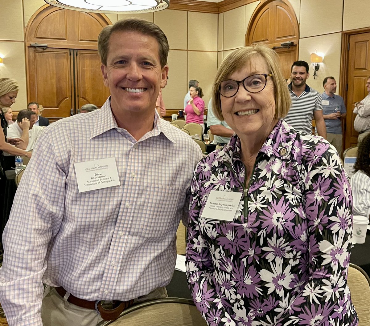 BillABCGA's tweet photo. I was proud to represent @ABCofGA at the @GAChamber  Gov Affairs Council mtg. We were honored to hear from @BrianKempGA. Also met w/ state legislators ABC is supporting: Sen Frank Ginn &amp; Sen Kay Kirkpatrick &amp; Rep Shaw Blackman &amp; Rep Rick Jasperse. https://t.co/aY9tlfW9Se