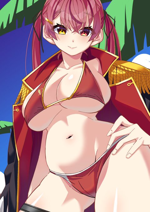 水着船長!
#マリンのお宝 